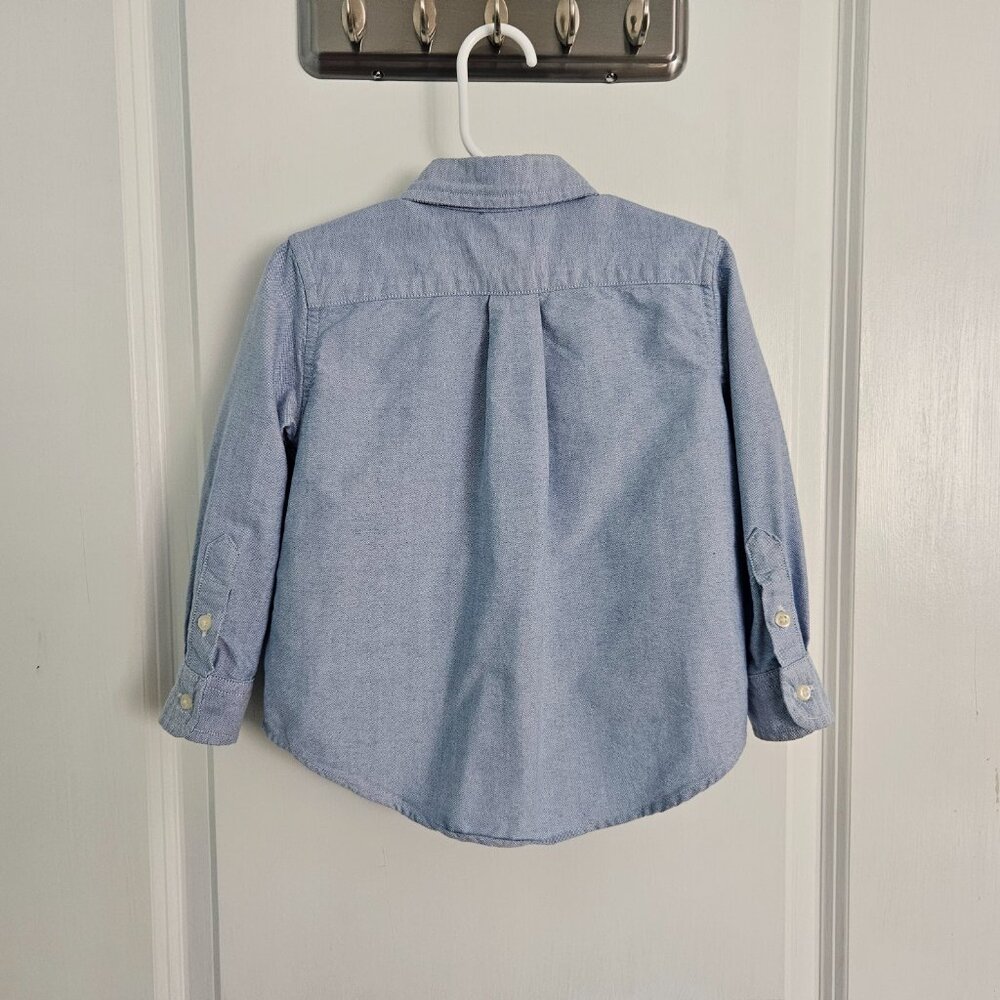 Ralph Lauren Polo Bear Oxford Shirt  – Blue, Size 2T - Picture 4 of 12